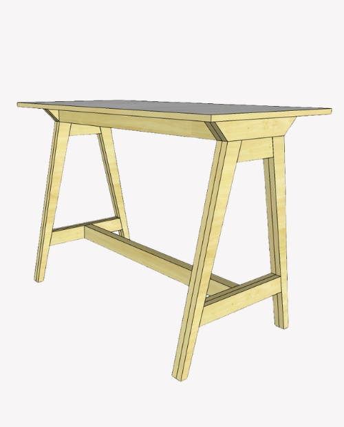 table haute en bois de palette